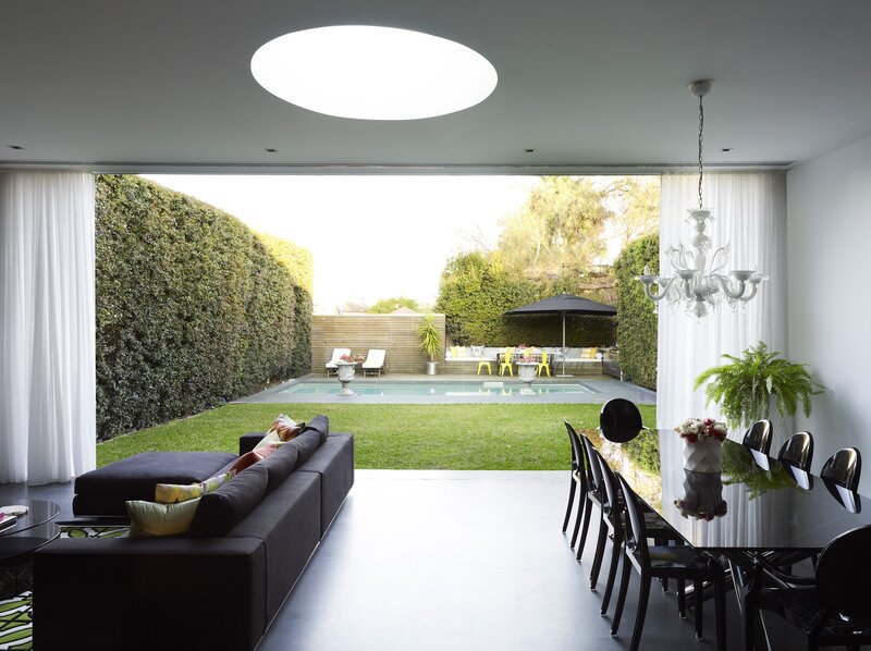 Modern Living Room View — White, Serene