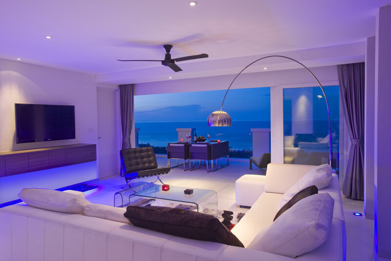 Modern Living Room — White