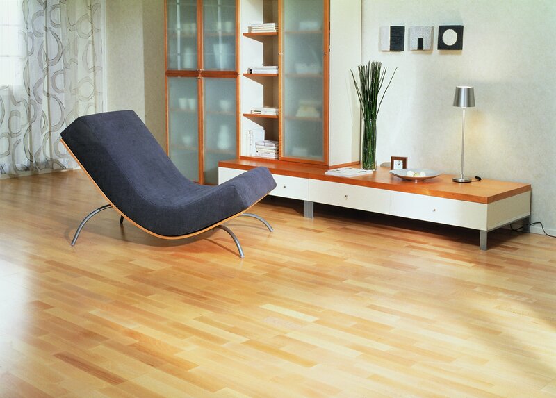 Modern living room with lounge chair