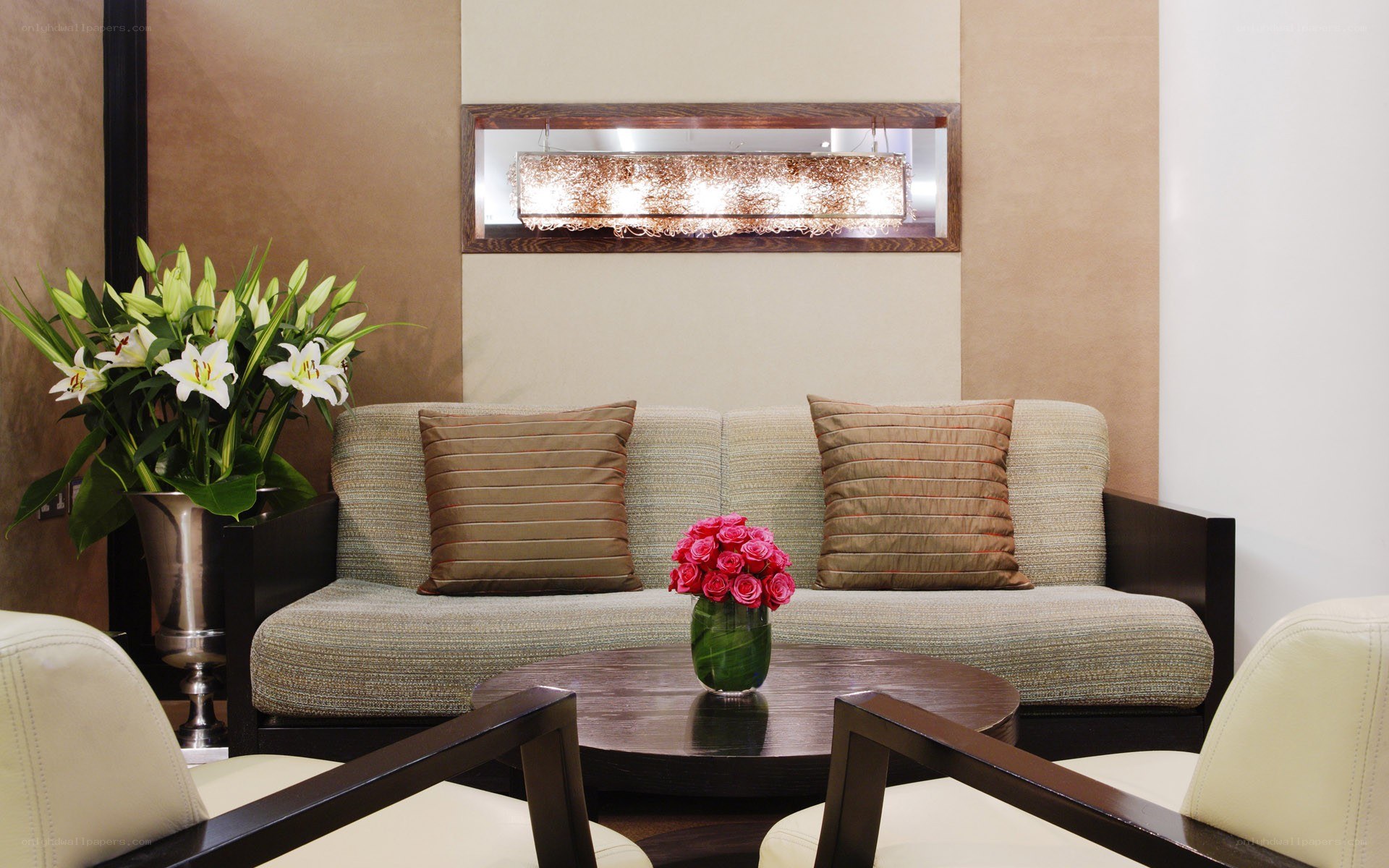 Modern living room with sofa