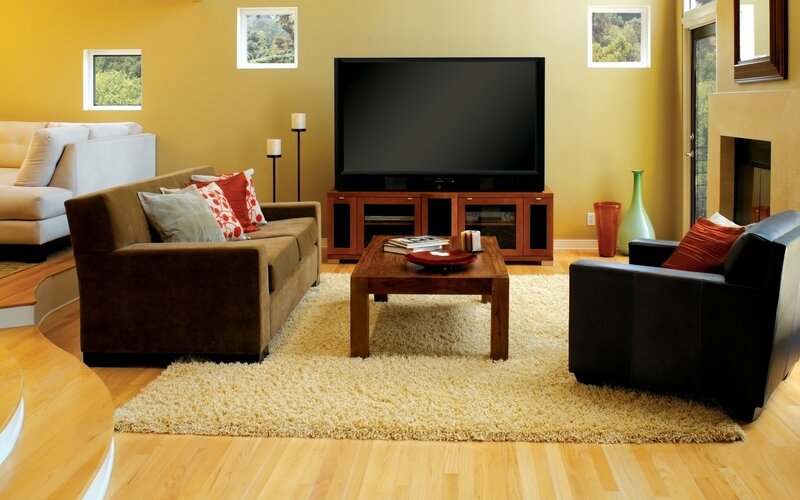 Modern living room with TV