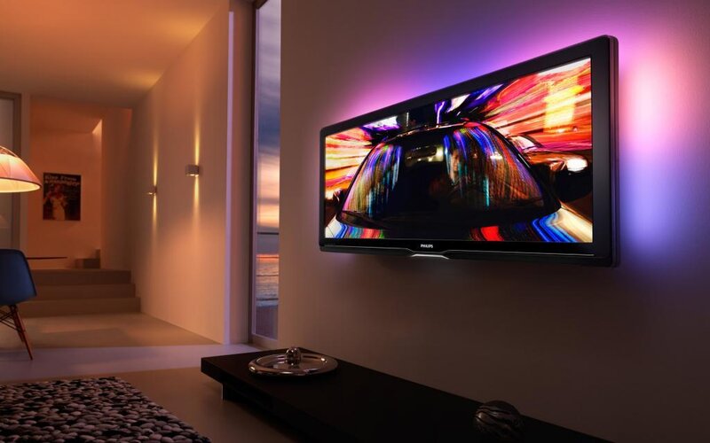 Modern living room with TV