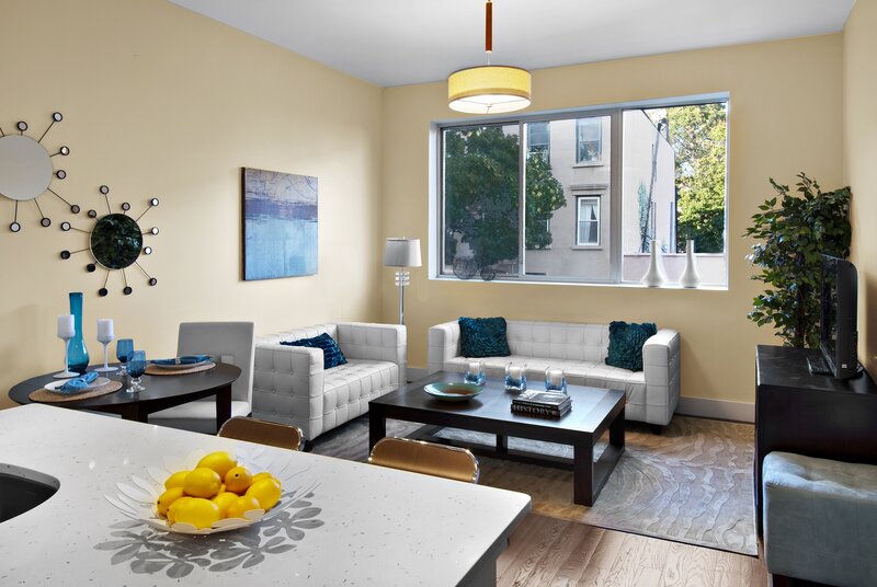 Modern Living Room — Yellow