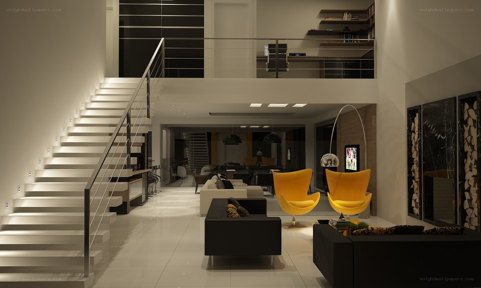Modern loft living room