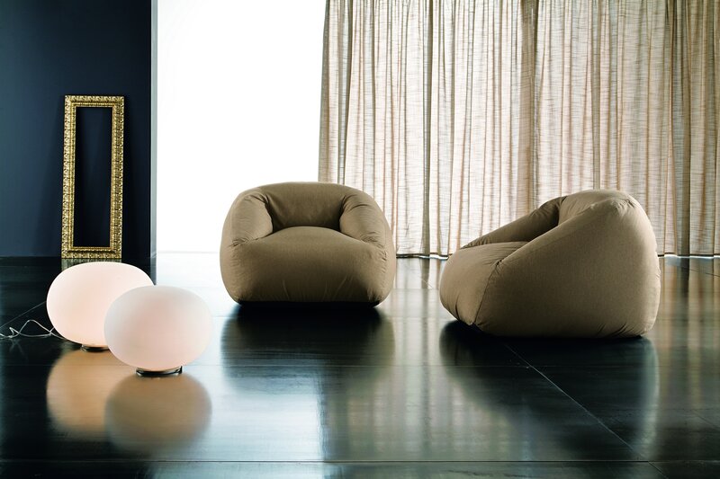 Modern lounge chairs in a stylish room