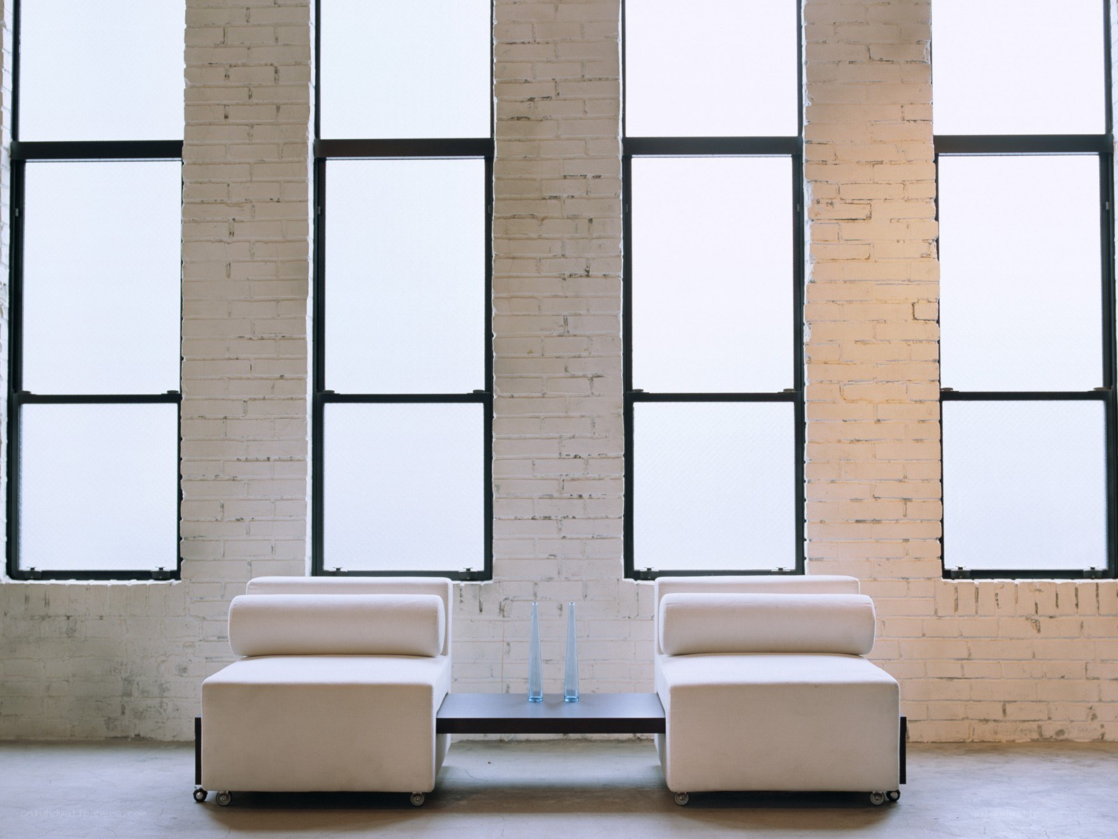 Modern lounge in a loft space