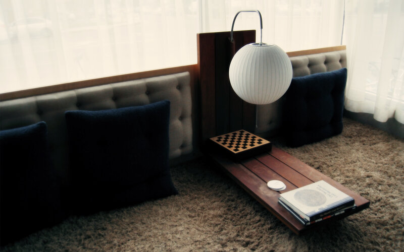 Modern lounge seating area