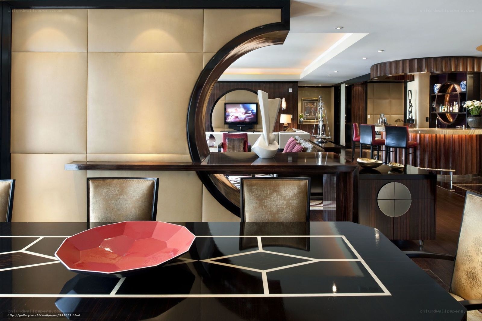 modern luxury dining room