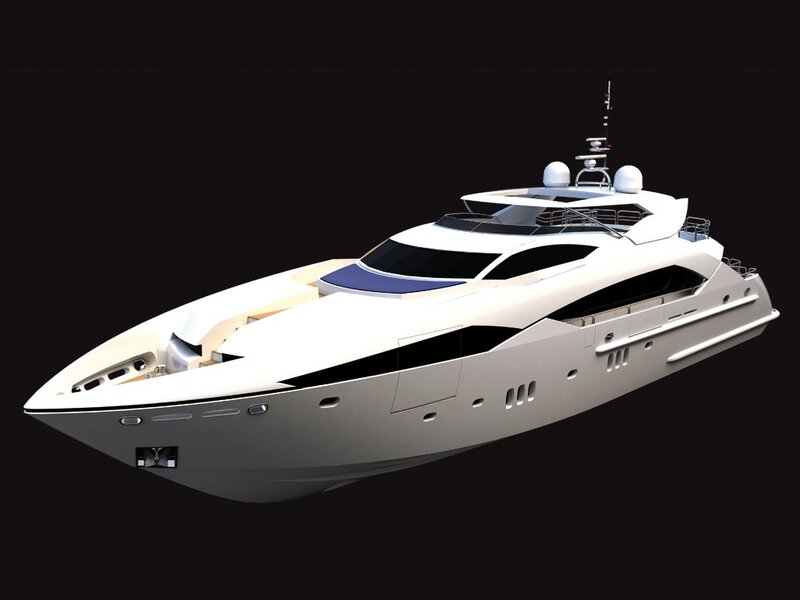 modern luxury motor yacht