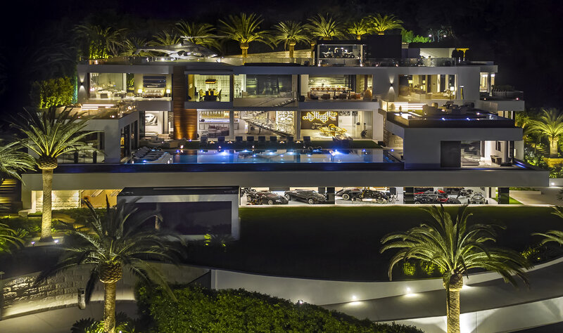 Modern Mansion at Night