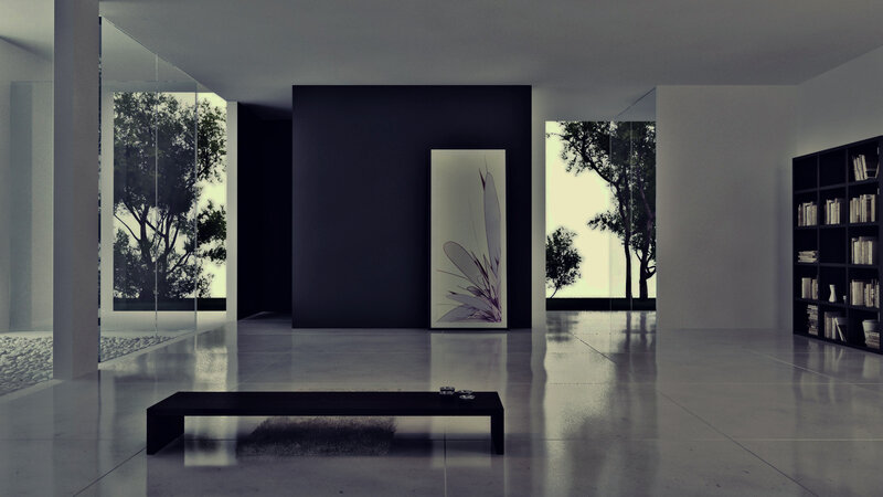 Modern minimalist living room