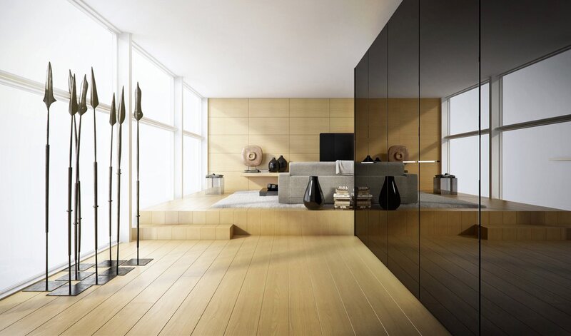 Modern minimalist living room