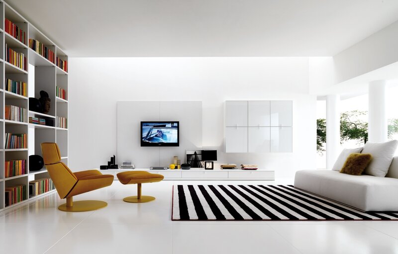 Modern minimalist living room