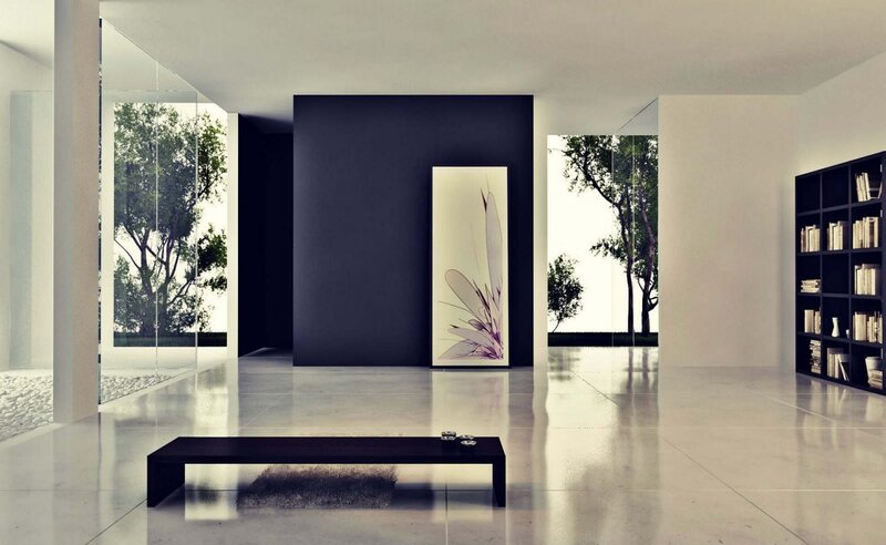 Modern Minimalist Living Room — White