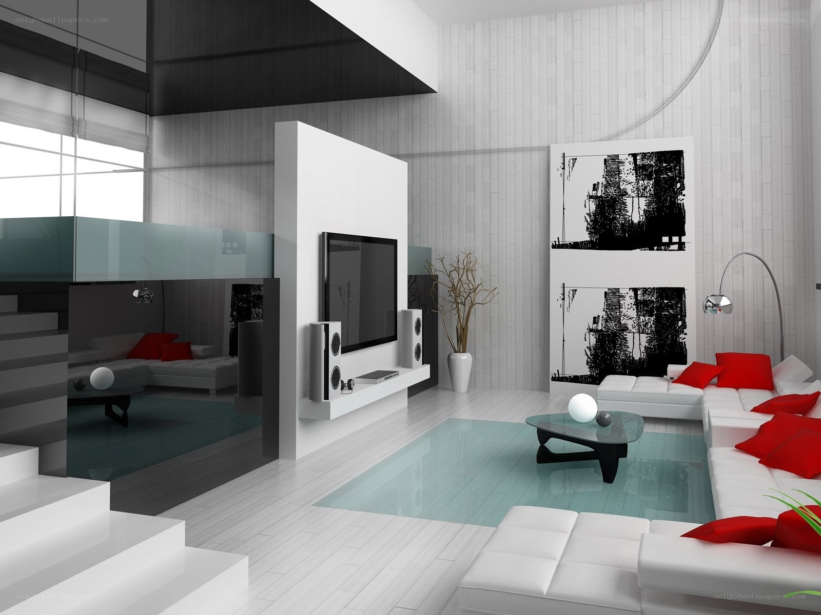 Modern minimalist living room