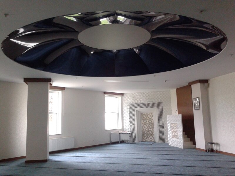 Modern mosque interior