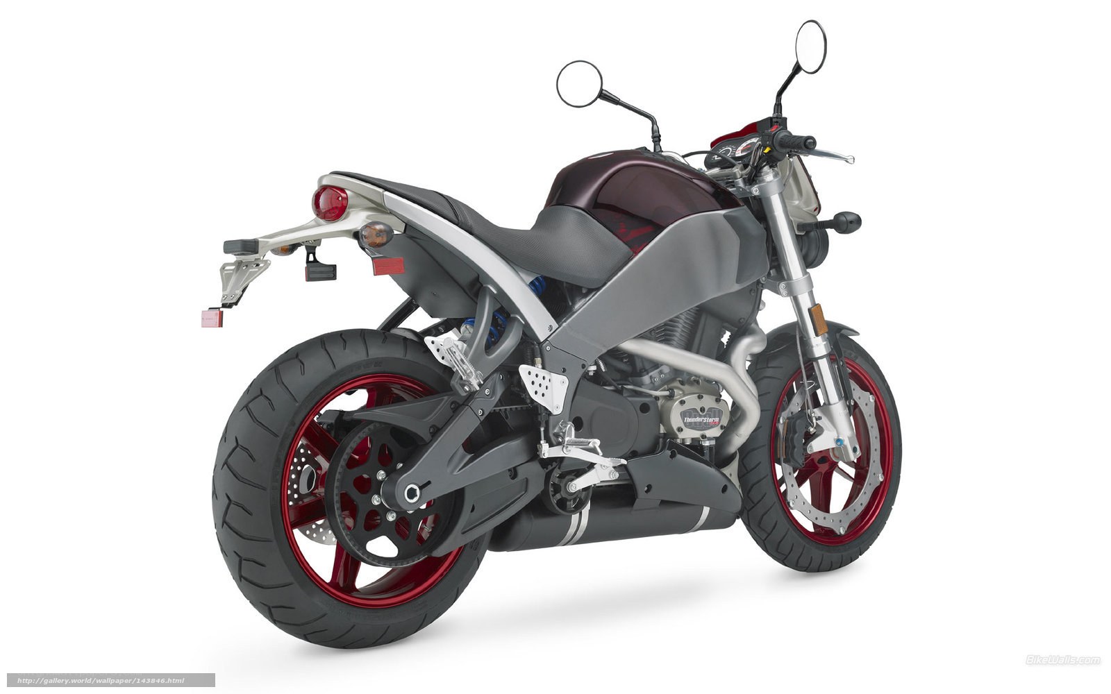 modern motorcycle from side view