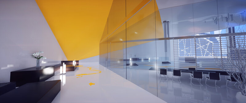 Modern Office Interior — White