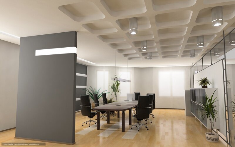 Modern Office Meeting Room — White