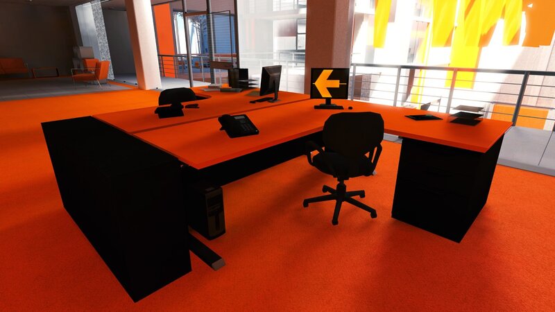 Modern office workspace