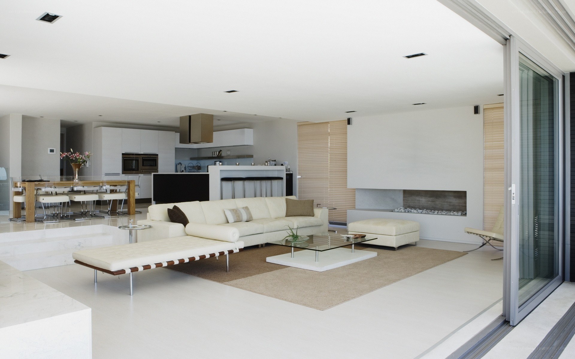 Modern open-plan living space