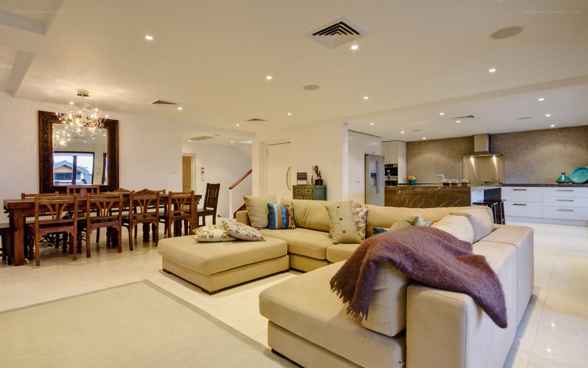 Modern open-plan living space
