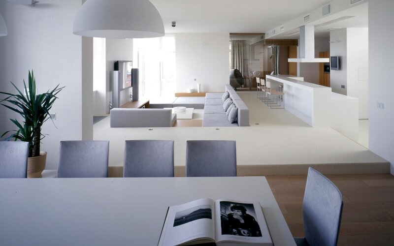 Modern open-plan living space