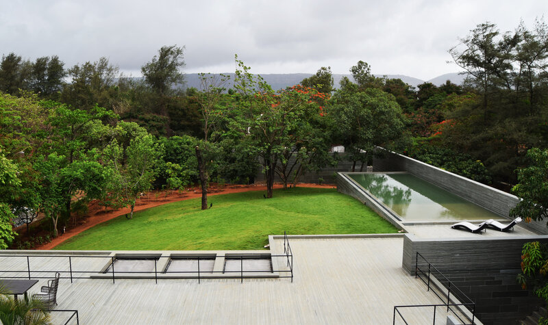 Modern Pool and Lawn