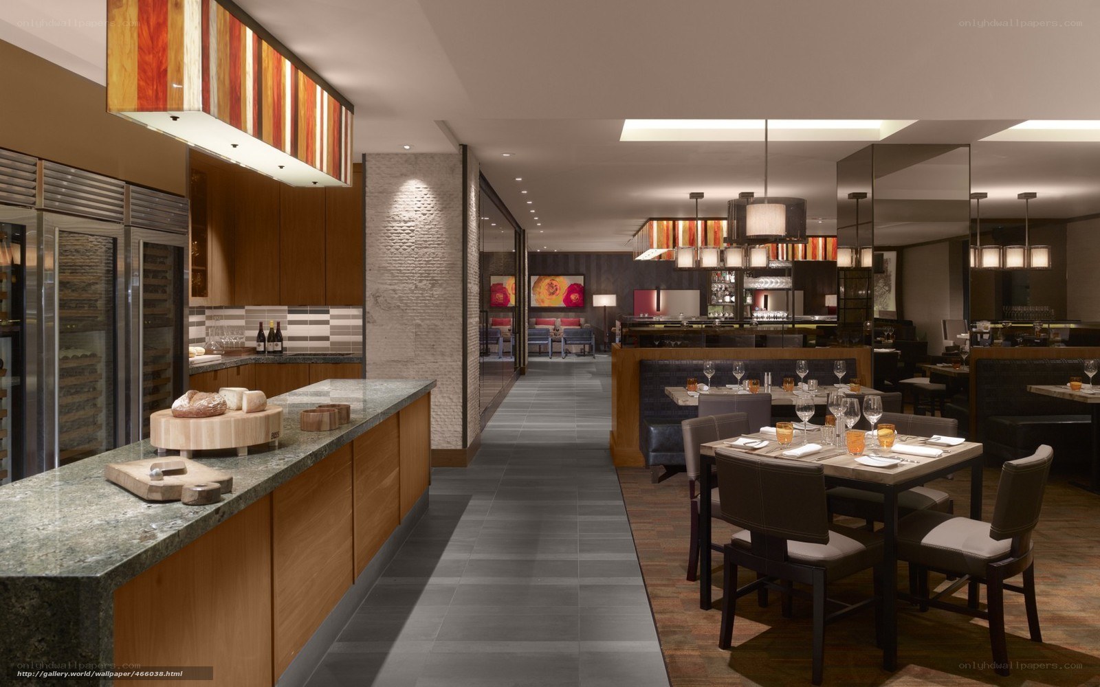 Modern restaurant interior