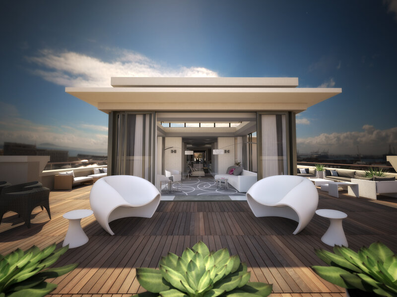 Modern Rooftop Terrace