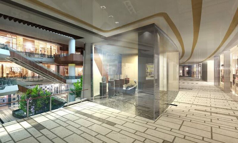 modern shopping mall interior