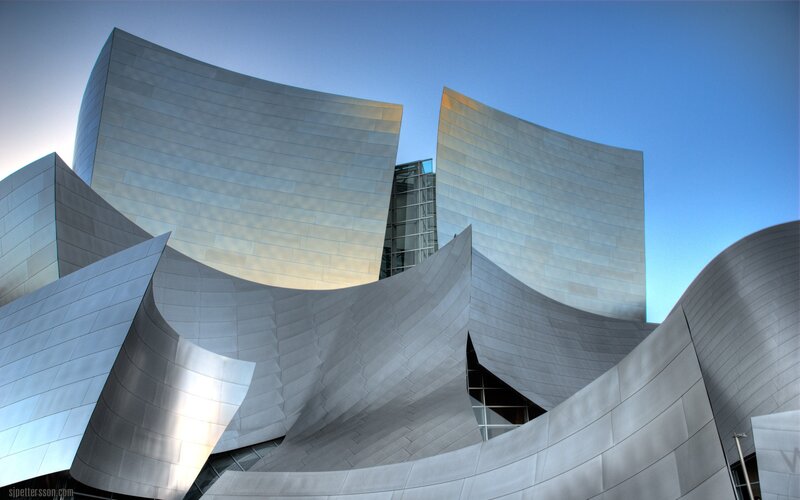 Modern Silver Building — Dramatic