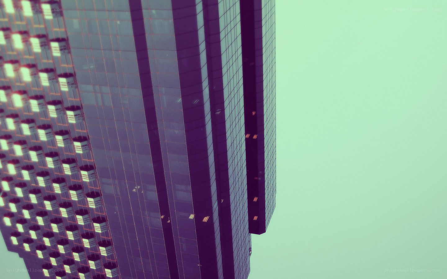 Modern skyscraper with glass facade