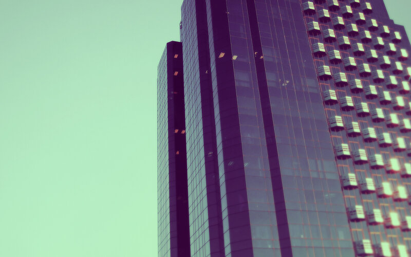 modern skyscraper with reflective glass