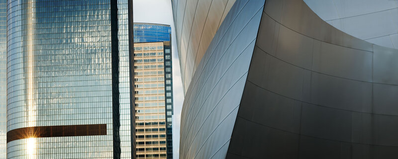 Modern skyscrapers and architecture