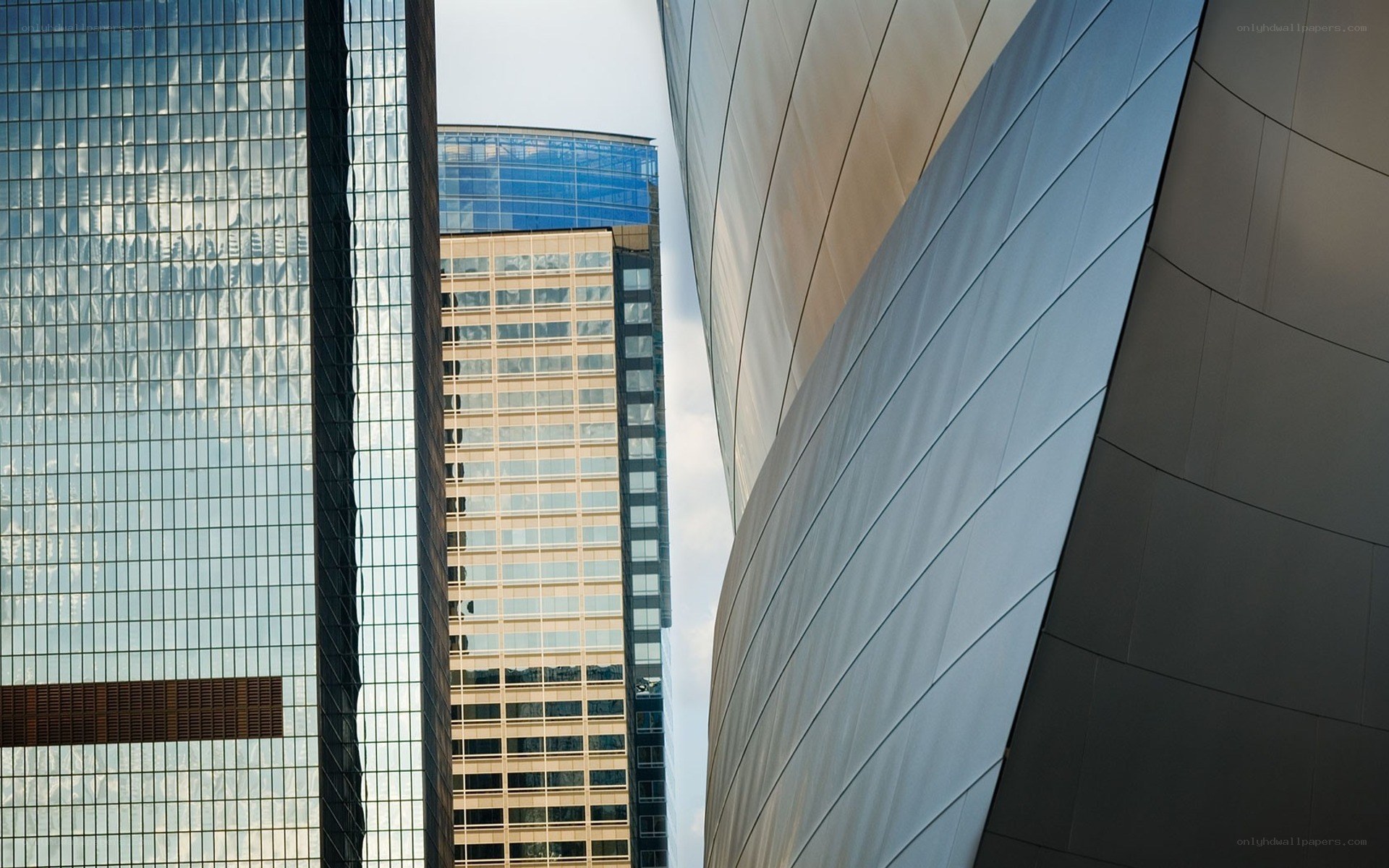 Modern skyscrapers and architecture
