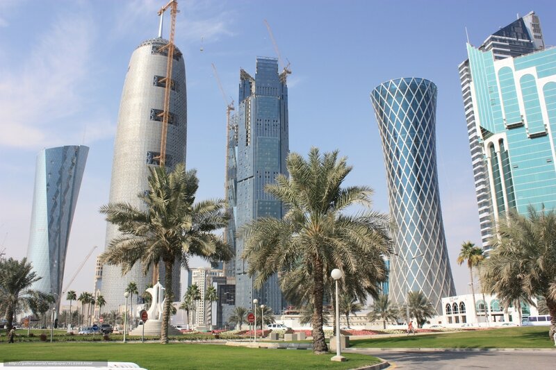 Modern Skyscrapers — Blue, Urban, Afternoon