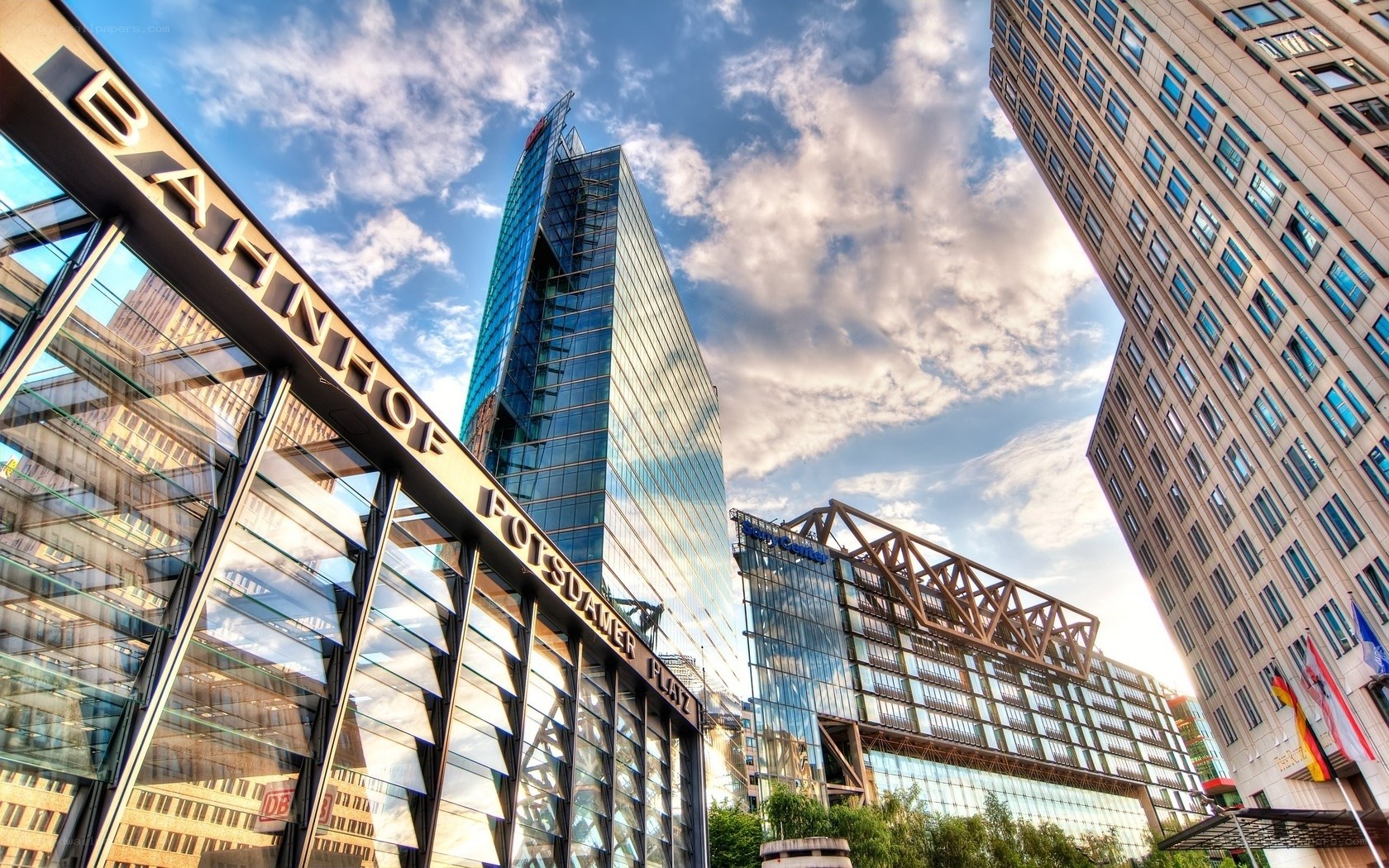 Modern skyscrapers in Berlin