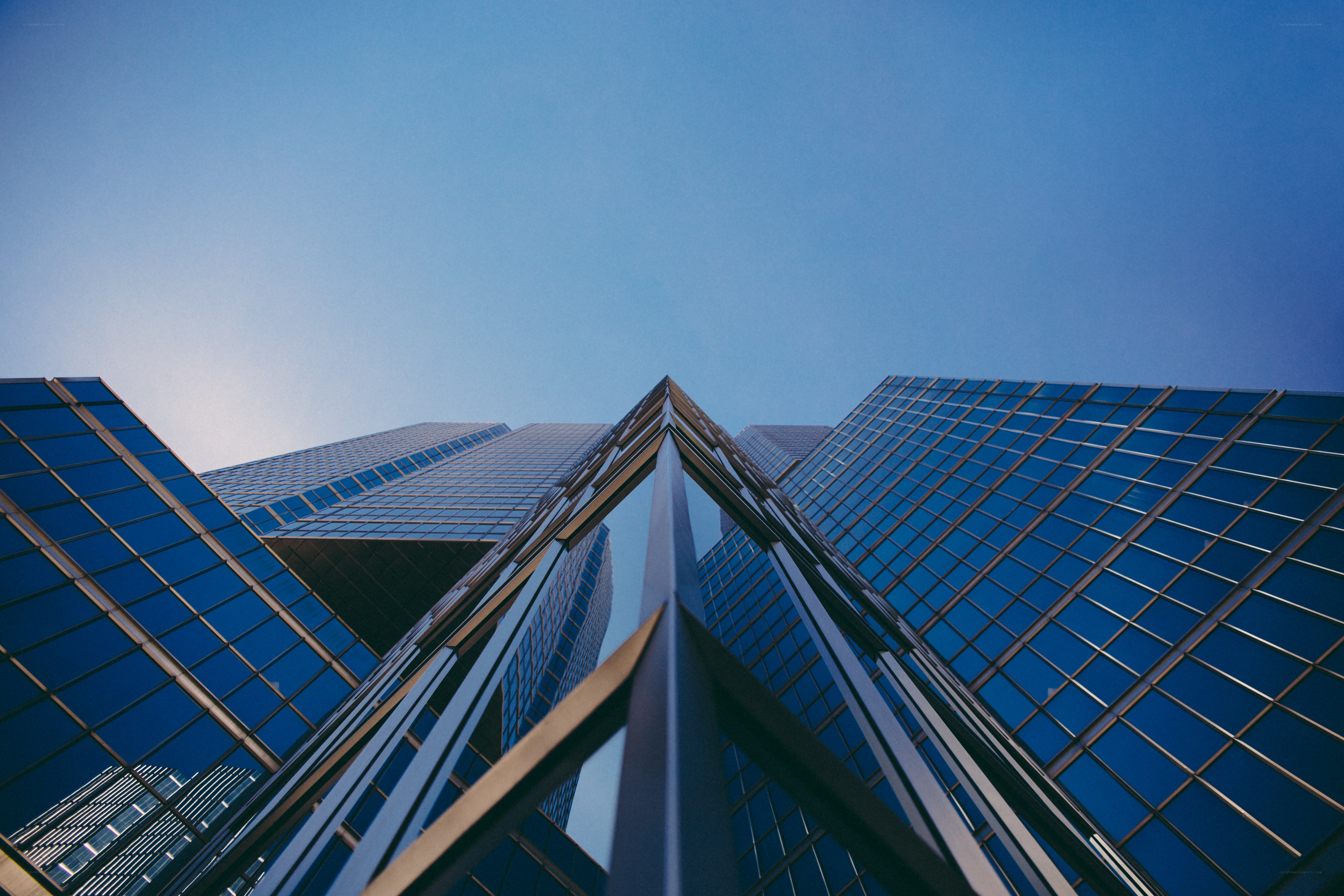 Modern skyscrapers reaching the sky