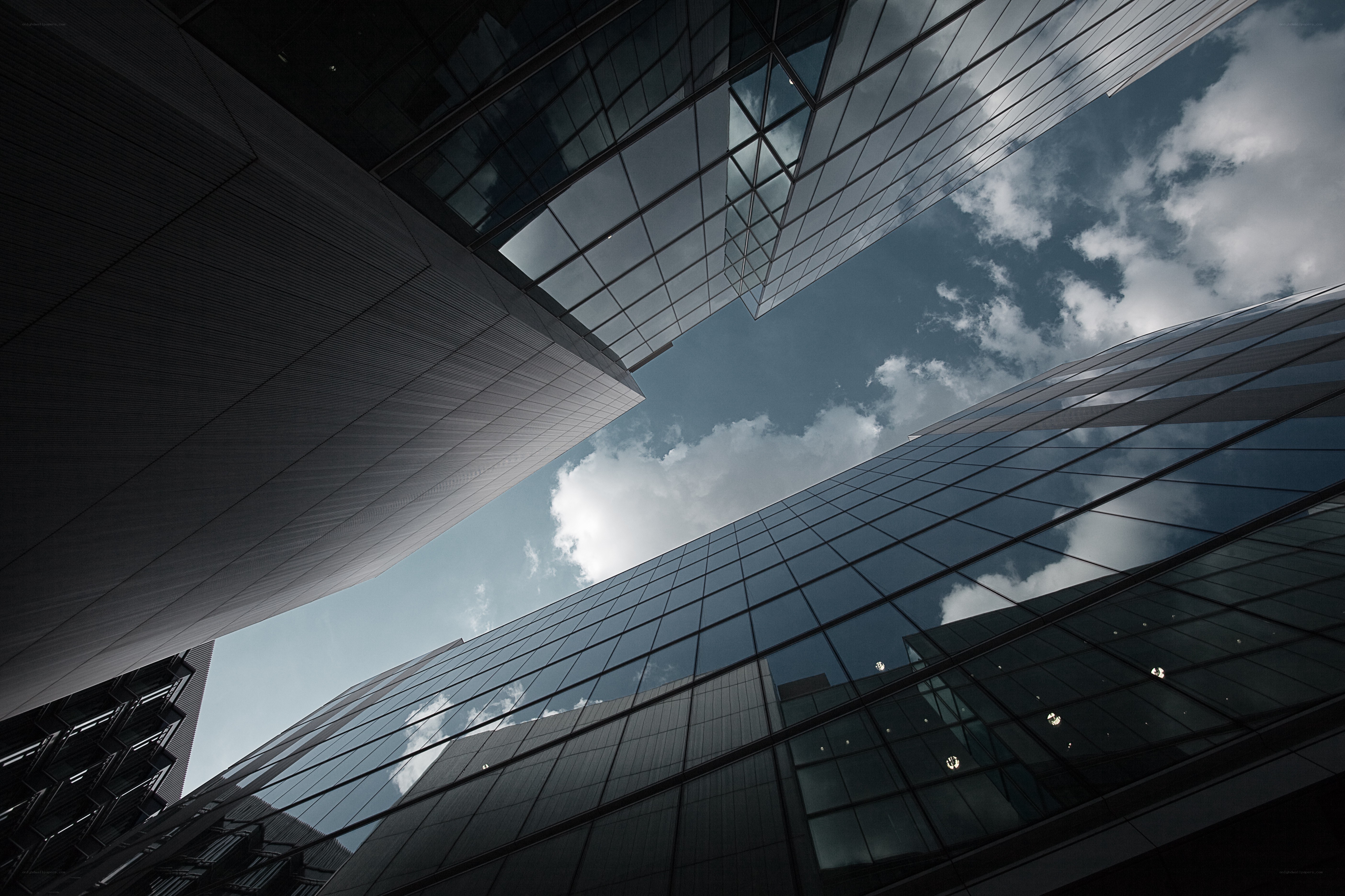 Modern skyscrapers view