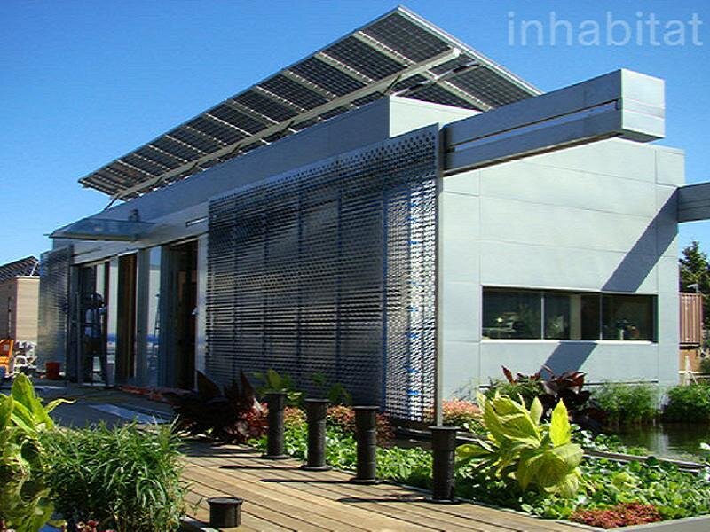 Modern solar-powered house