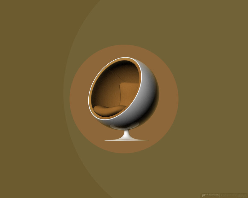 Modern spherical chair design