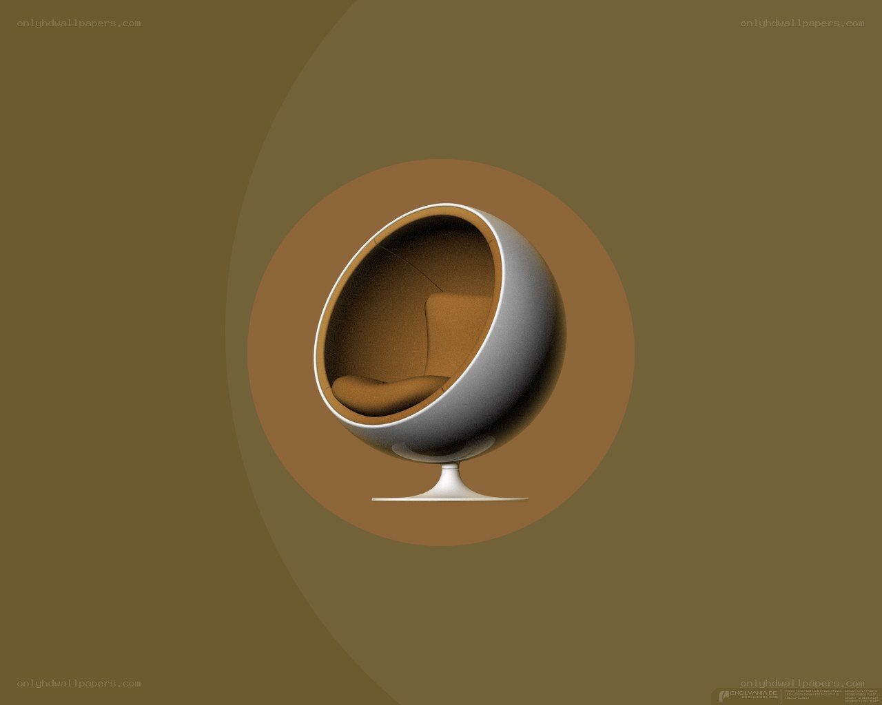 Modern spherical chair design