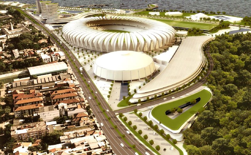 modern stadium complex design