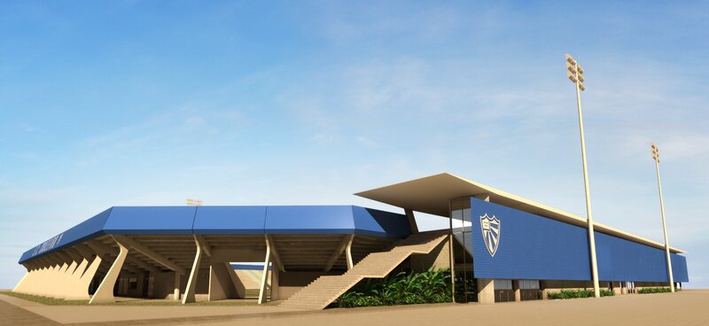 Modern Stadium Design — Blue