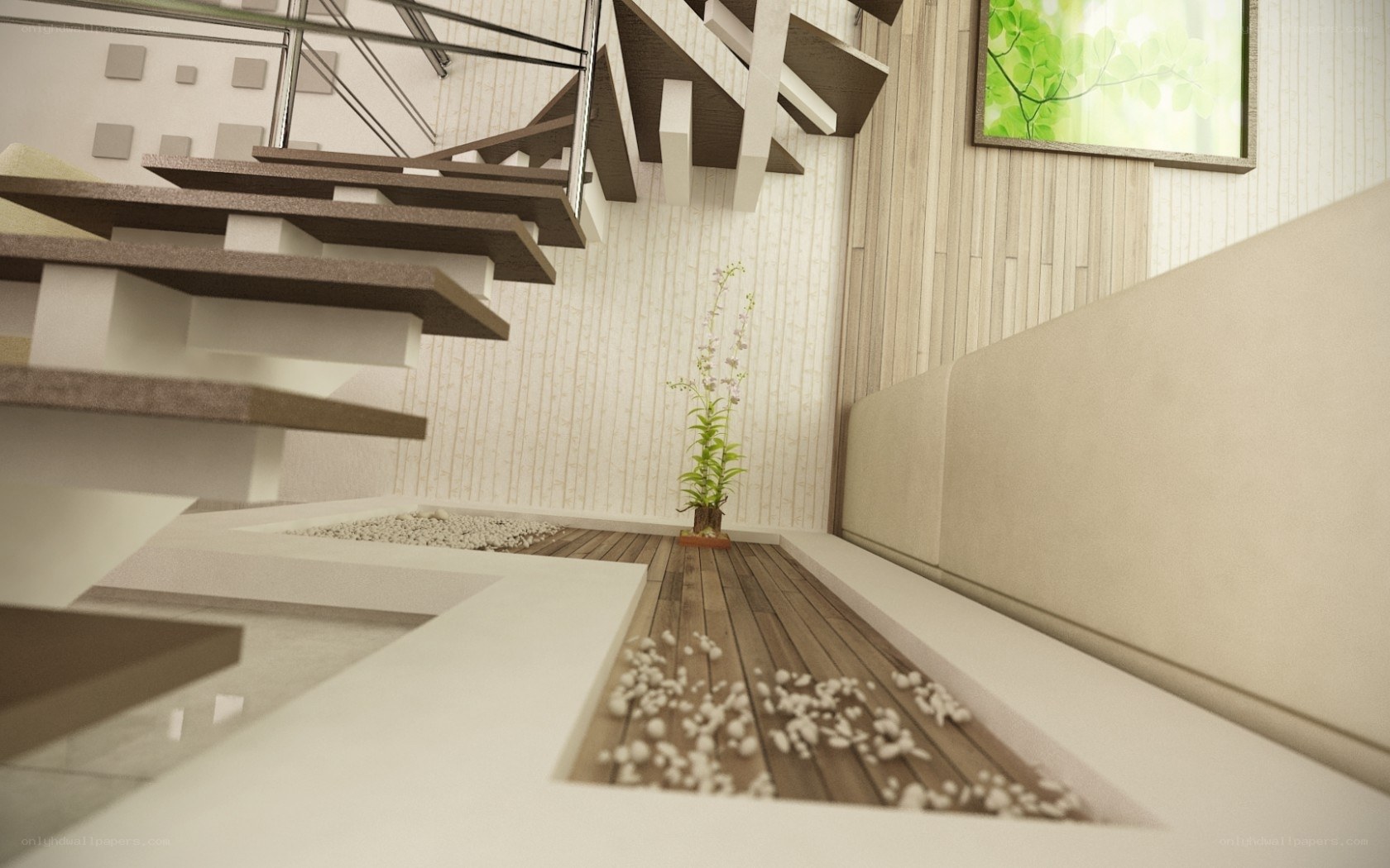 Modern staircase interior