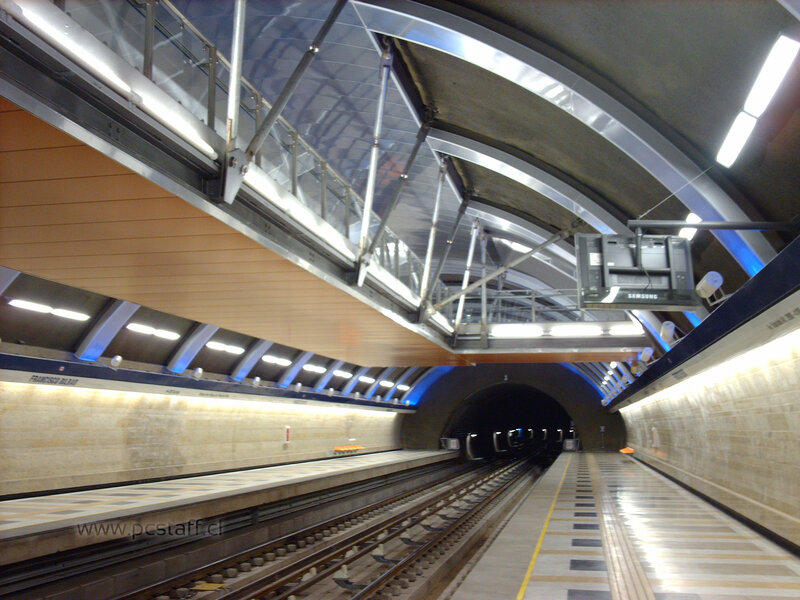 modern subway station interior