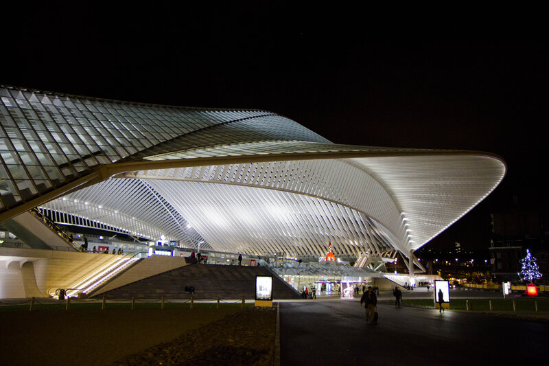 Modern Train Station — White