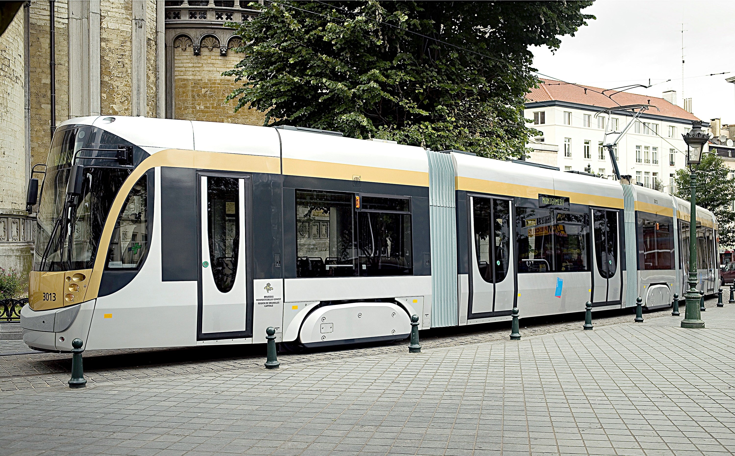 Modern tram in Brussels
