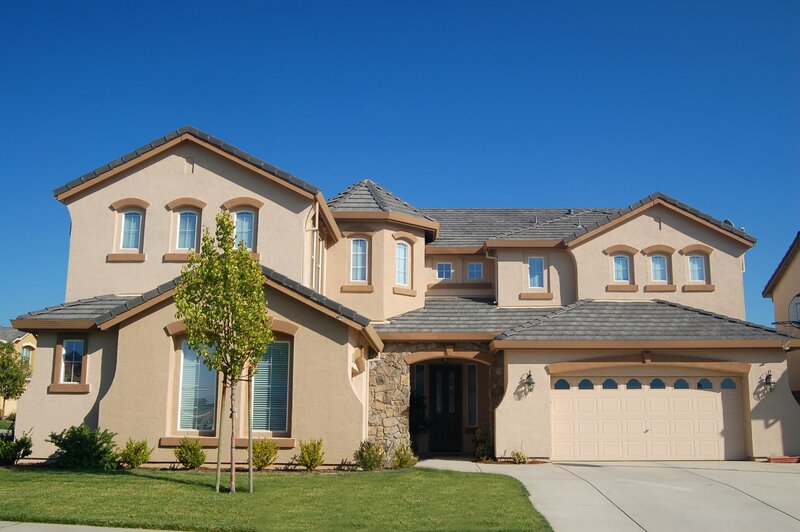 modern two-story house exterior